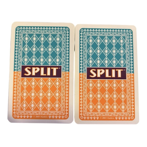 Parker Brothers Vintage Split Card Game 2001 Edition with Instructions - Picture 2 of 12